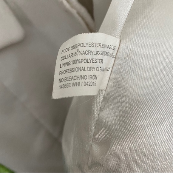 Fabulous Furs - Vintage White Coat - size xxL - Picture 10 of 10